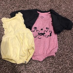 Lot of 2 Cat and Jack Rompers